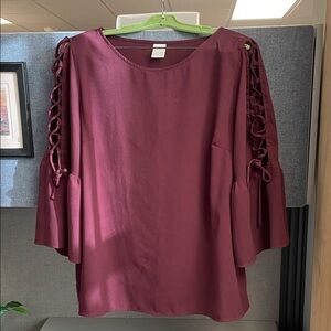 Burgundy blouse